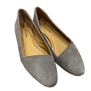 Lucky Brand Archh Gray Suede Flats